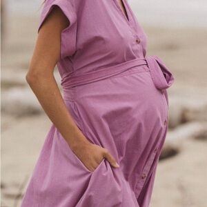 Hatch Women's Midi Dress in Lavender